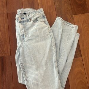 American Eagle Outfitters Light Wash Straight Leg Jeans